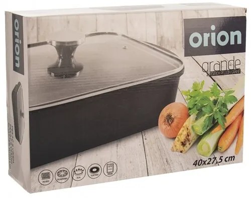 Orion Tepsi üveg fedővel Grande, 40 x 27,5 cm, L