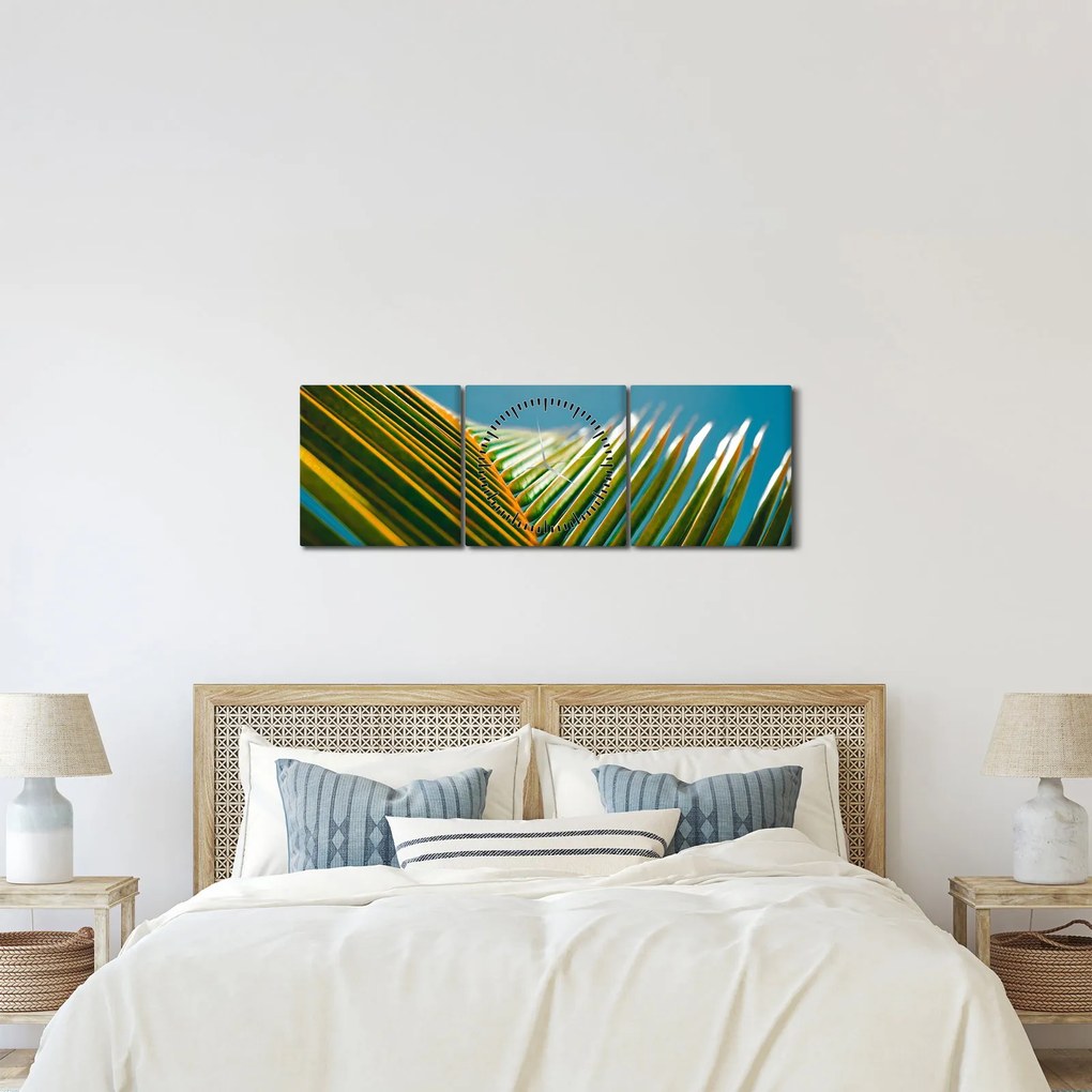 Kép - A pálmalevél részlete (órával) (90x30 cm)
