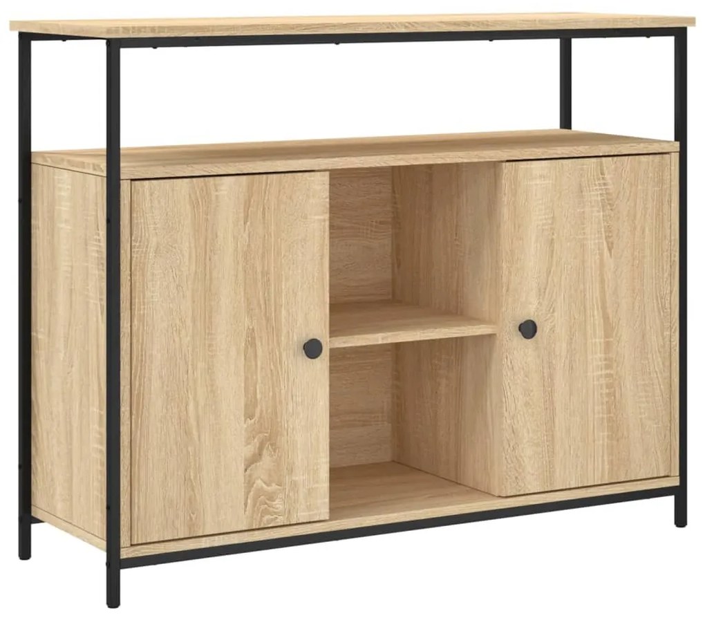 sonoma tölgyfa tálalószekrény 100 x 35 x 80 cm