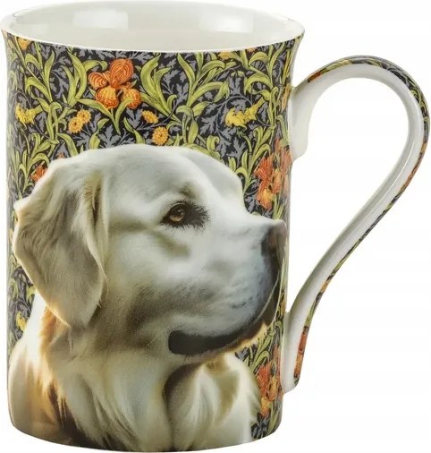 Porcelán bögre 350ml kutya kutyus Golden Retriever Bone China Morris Dogs