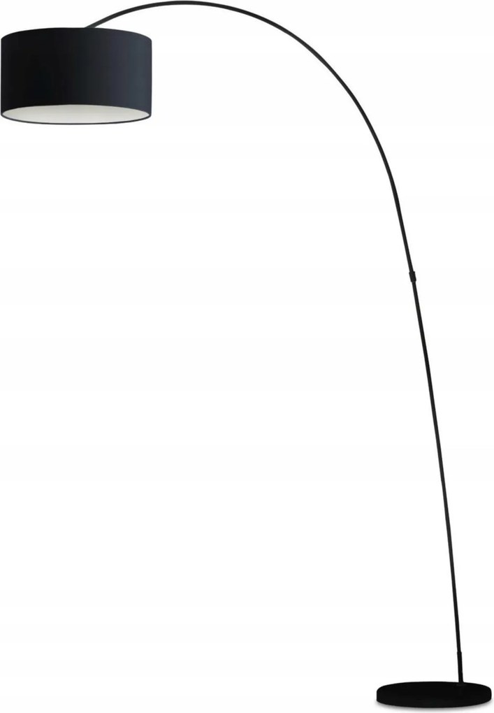 Faro Papua állólámpa, fekete, magasság 200 cm, E27, modern dizájn