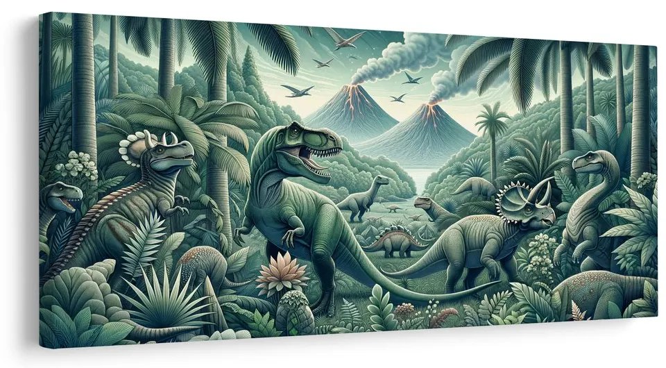 Kép őskori dinoszaurusz világ a dzsungelben