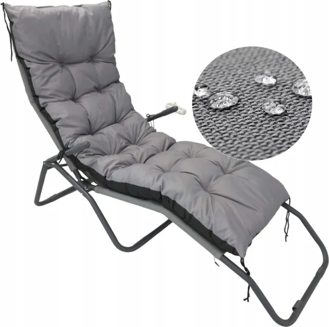 Kerti párna 180x50 cm kerti napozóágy pad hinta vízálló