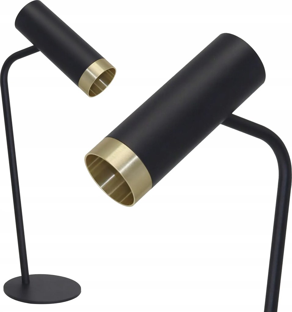 Asztali éjjeli lámpa GU10 fekete Fado Sanico Goldlux