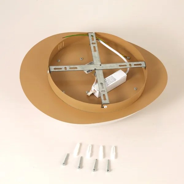 Brilagi - LED mennyezeti lámpa VISBY WOOD LED/18W/230V, Ø 38 cm, barna