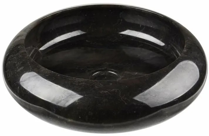 DIVERO Mosdókagyló természetes kőből - Black