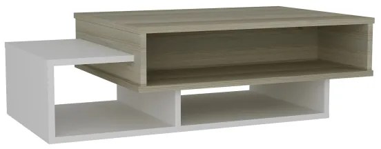 Kávésasztal TAB 32x105 cm bézs/fehér