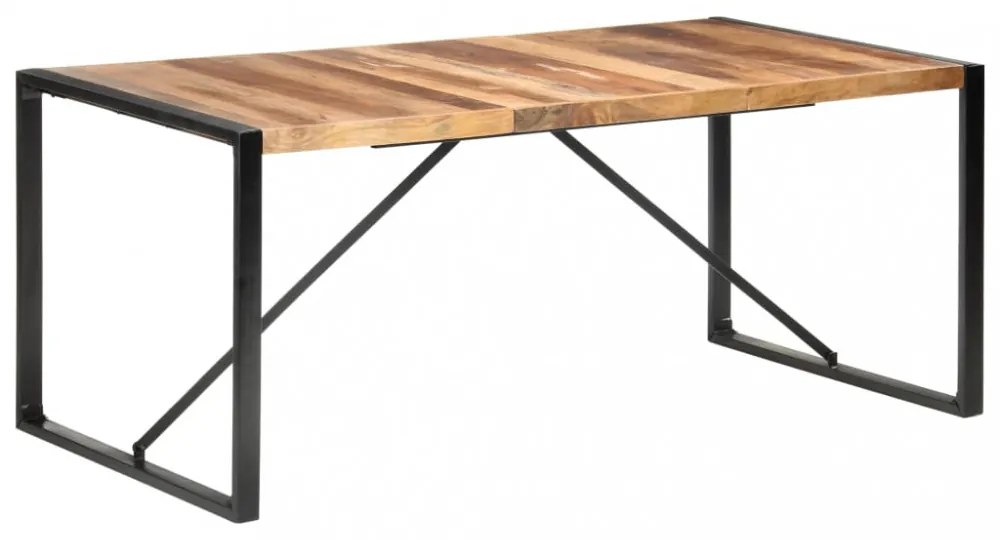 paliszander felületű tömör fa étkezőasztal 180 x 90 x 75 cm