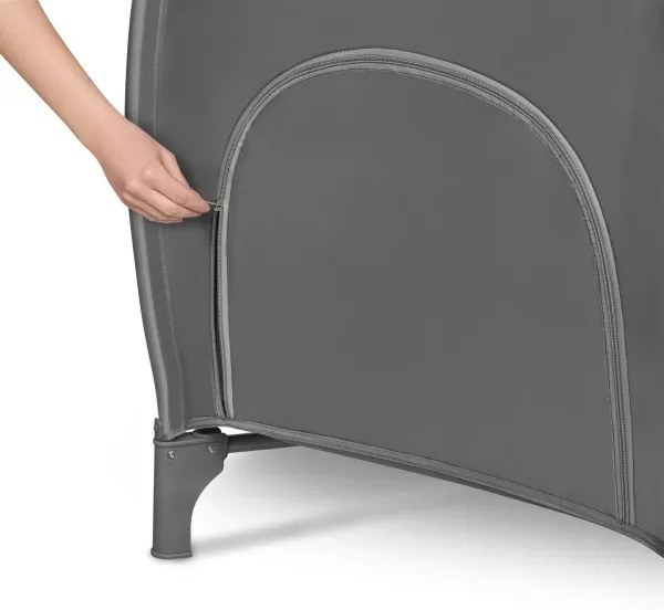 Lionelo - STEFI PLUS utazóágy, szürke-fehér