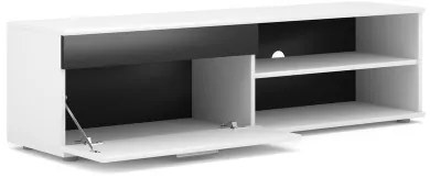 Nappali szekrénysor BRICK fehér/fekete