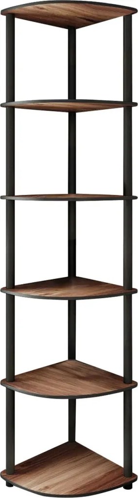 Bookcase 6 Corner - dió polc