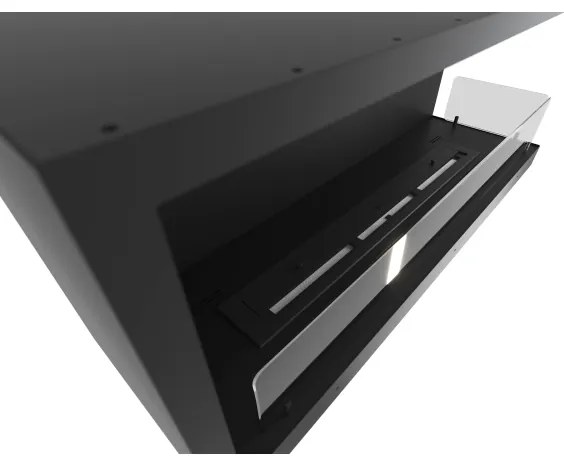 InFire - Sarok BIO kandalló 110x45 cm 3kW fekete