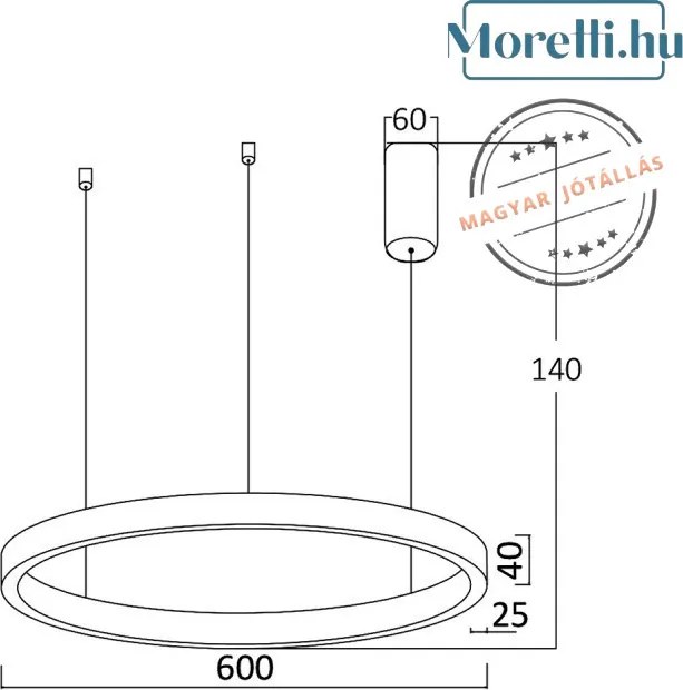 BRAYTRON BH16-09181 LINA-PDS Modern Led Függesztett Lámpa LED IP20
