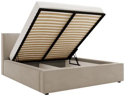 Egyszemélyes ágy 120 cm Sekozzo (zöld) (ágyráccsal) (tárolóhellyel). 1103556