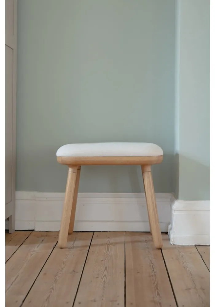 Fehér-natúr színű ülőke Paff Tall – UMAGE