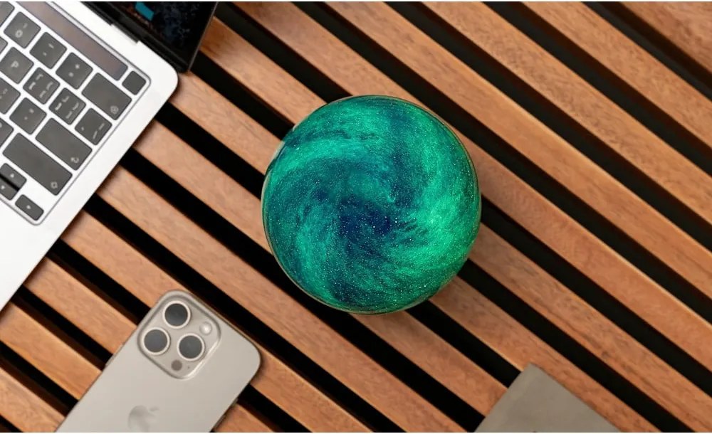 Sötét natúr színű USB fénydekoráció ø 12 cm Galaxy Breeze – Gingko