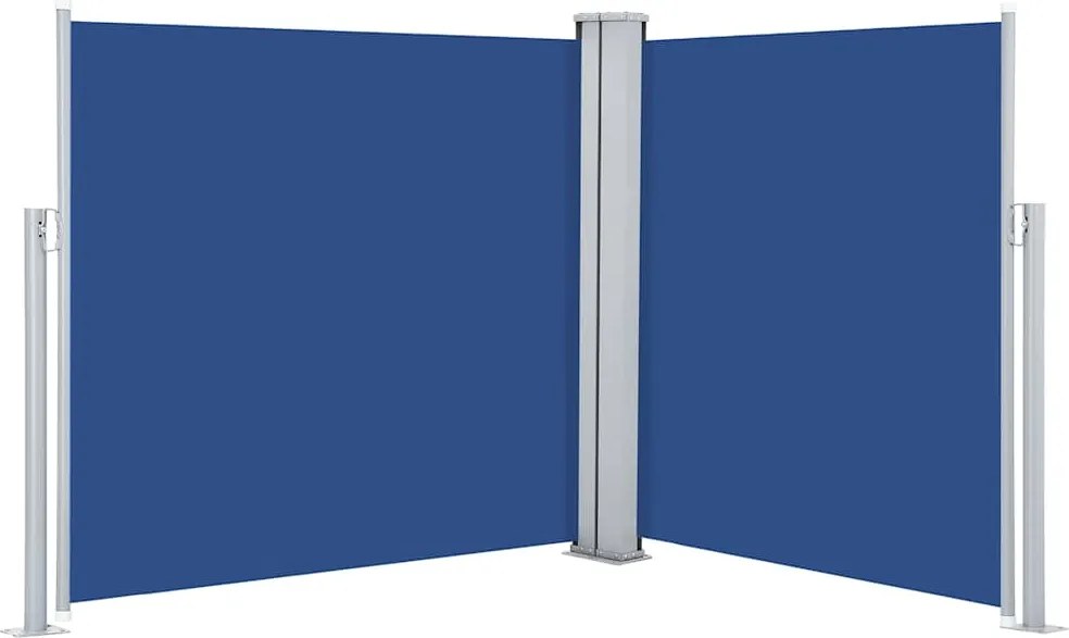 vidaXL kék behúzható oldalsó napellenző 100 x 600 cm
