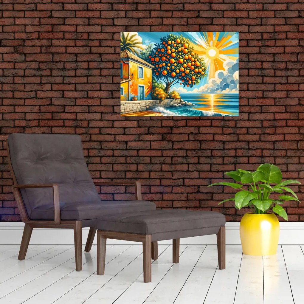 Kép - Ház narancsokkal I. (70x50 cm)
