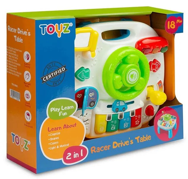 Gyerek interaktív asztal Toyz kormánykerék