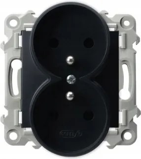 Dupla aljzat tűvel fekete Ospel kerethez Zafír GP-2ZRZ/m/33