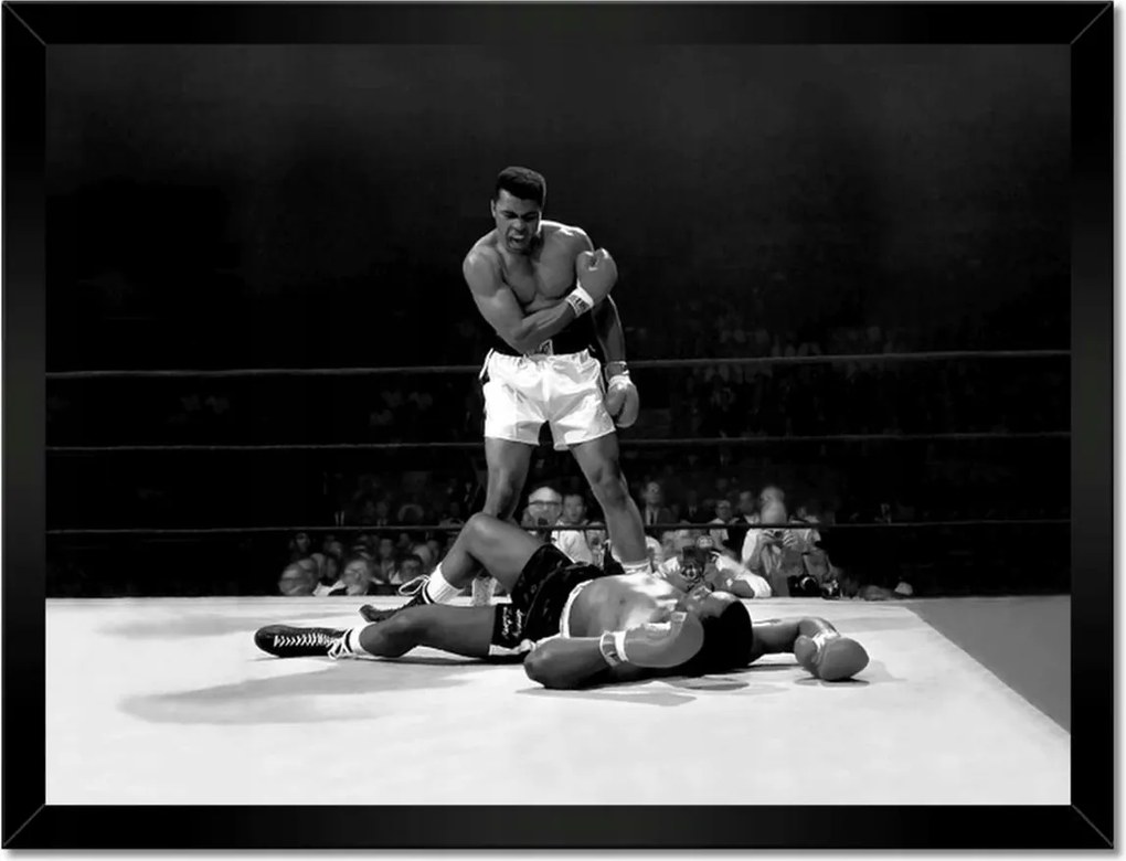 Poszterek keretben 40x30 Muhammad Ali Boxer Harc
