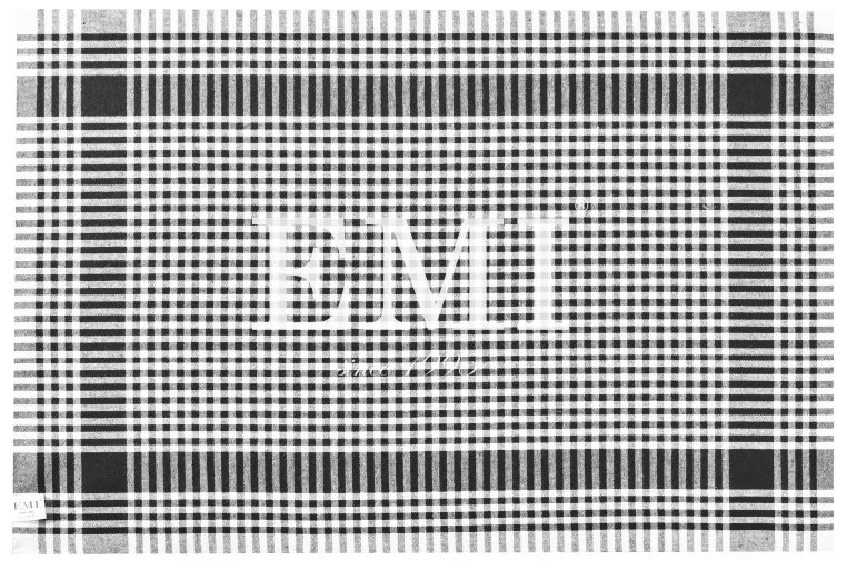 EMI fekete kockás konyharuha szett 3db