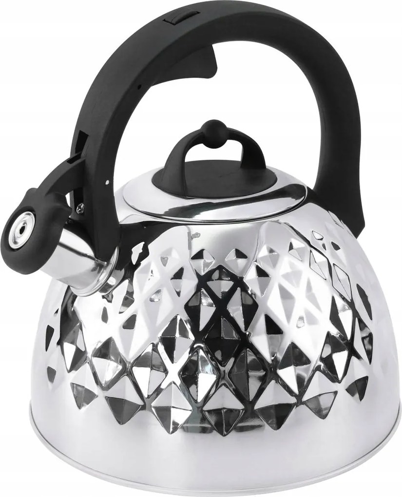 Hagyományos Vízforraló Rozsdamentes Acél 2,5L Síp Indukciós