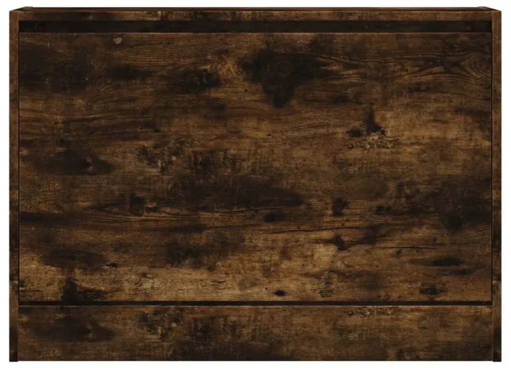 füstös tölgy színű szerelt fa cipőszekrény 80 x 21 x 57 cm