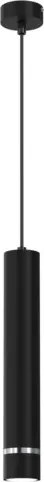 Ewilight Függő mennyezeti lámpa Tube 1xGU10 fekete/króm