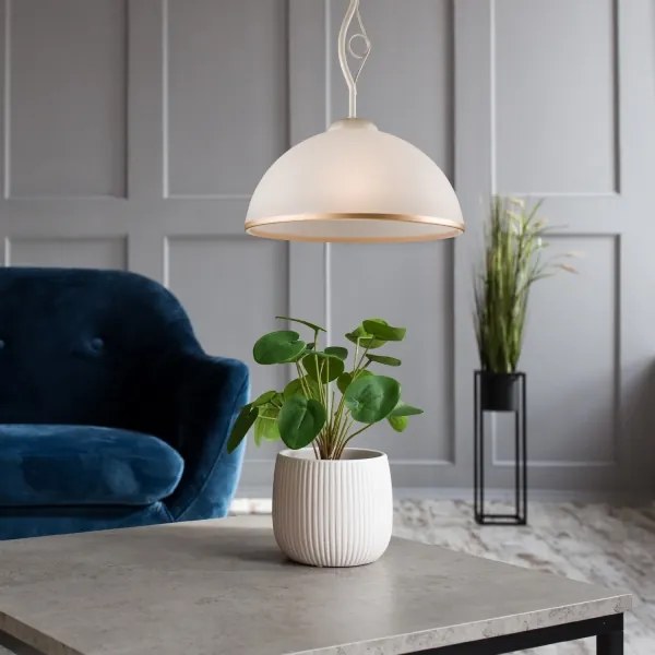 Brilagi - LED Csillár rúdon ANTICO 1xE27/60W/230V fehér patina