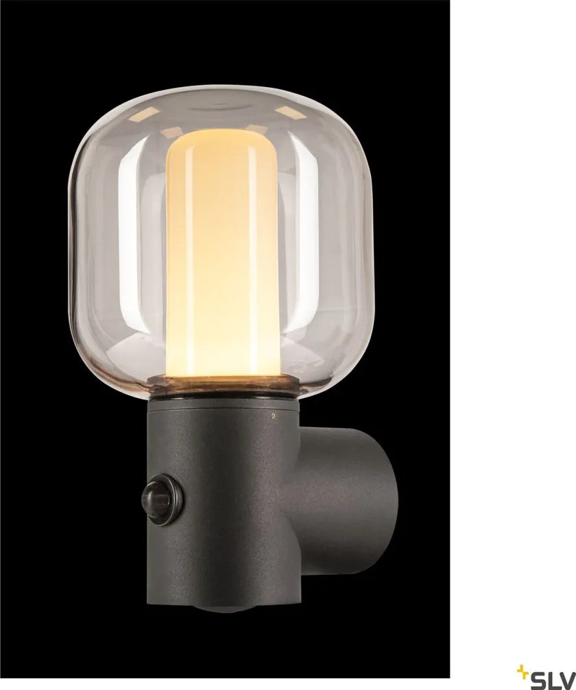 SLV 1004679 OVALISK Modern Kültéri Fali Lámpa Antracit LED IP65