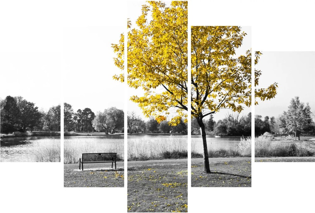 Kép - Pihenés a parkban (150x105 cm)