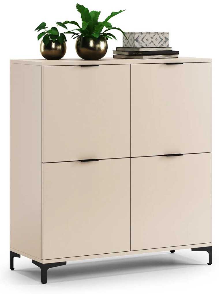 Mazzoni LANA K-100 komód Bézs (Pezsgő) - 4 AJTÓS KOMÓD