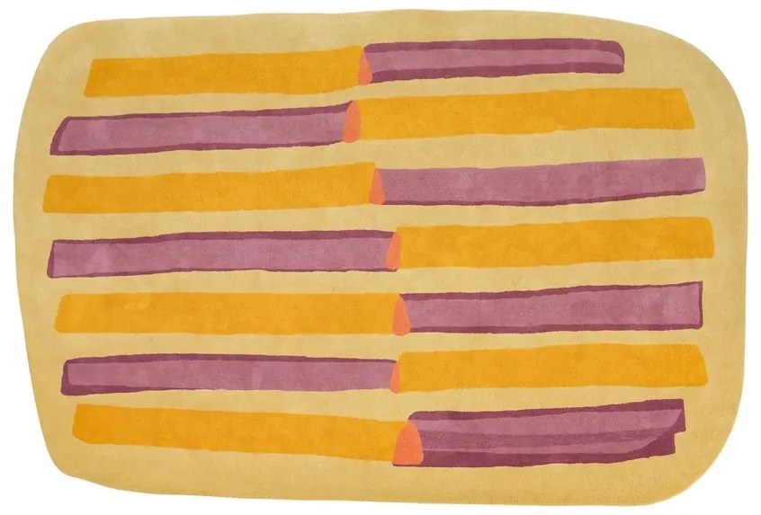 Szőnyeg PARAYS 300x200 cm, többféle változat - Kartell szín: Sárga/lila