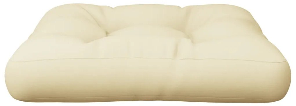 krémszínű szövet raklappárna 60 x 60 x 12 cm