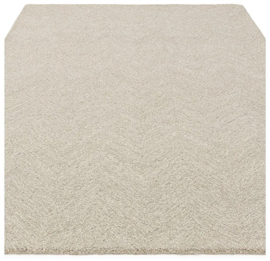 Krémszínű kézi szövésű gyapjúkeverék szőnyeg 200x290 cm Theodore Chevron – Asiatic Carpets