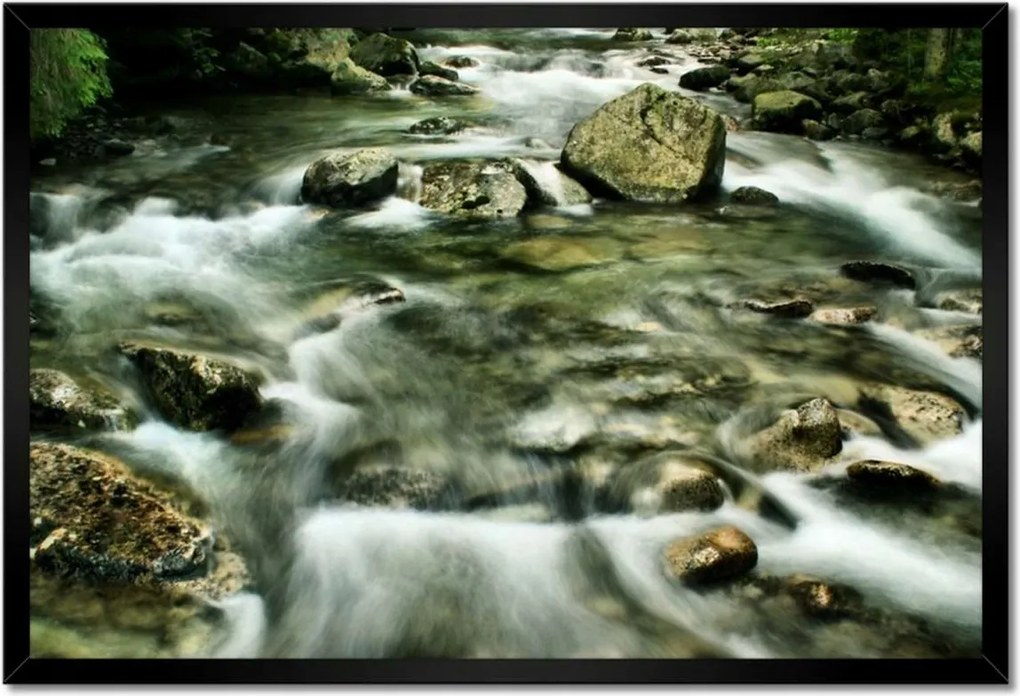 Poszterek keretben 60x40 Folyó a Tátrában