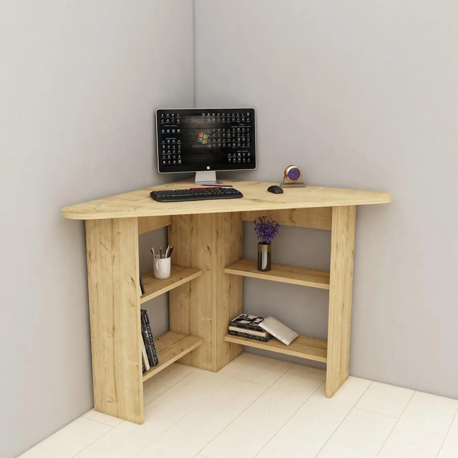Íróasztal Corner - Sapphire Oak