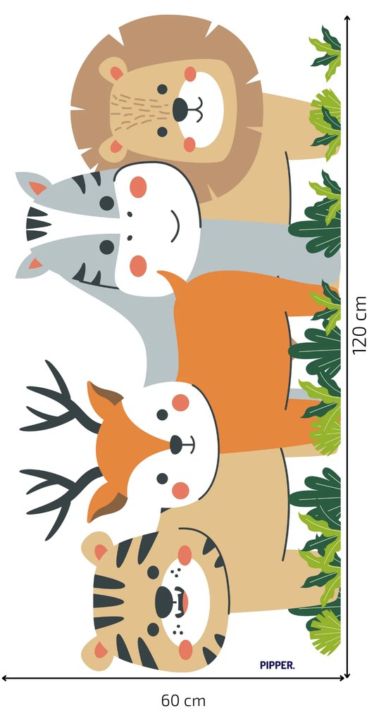 PIPPER. Textil falmatrica "Állatok"