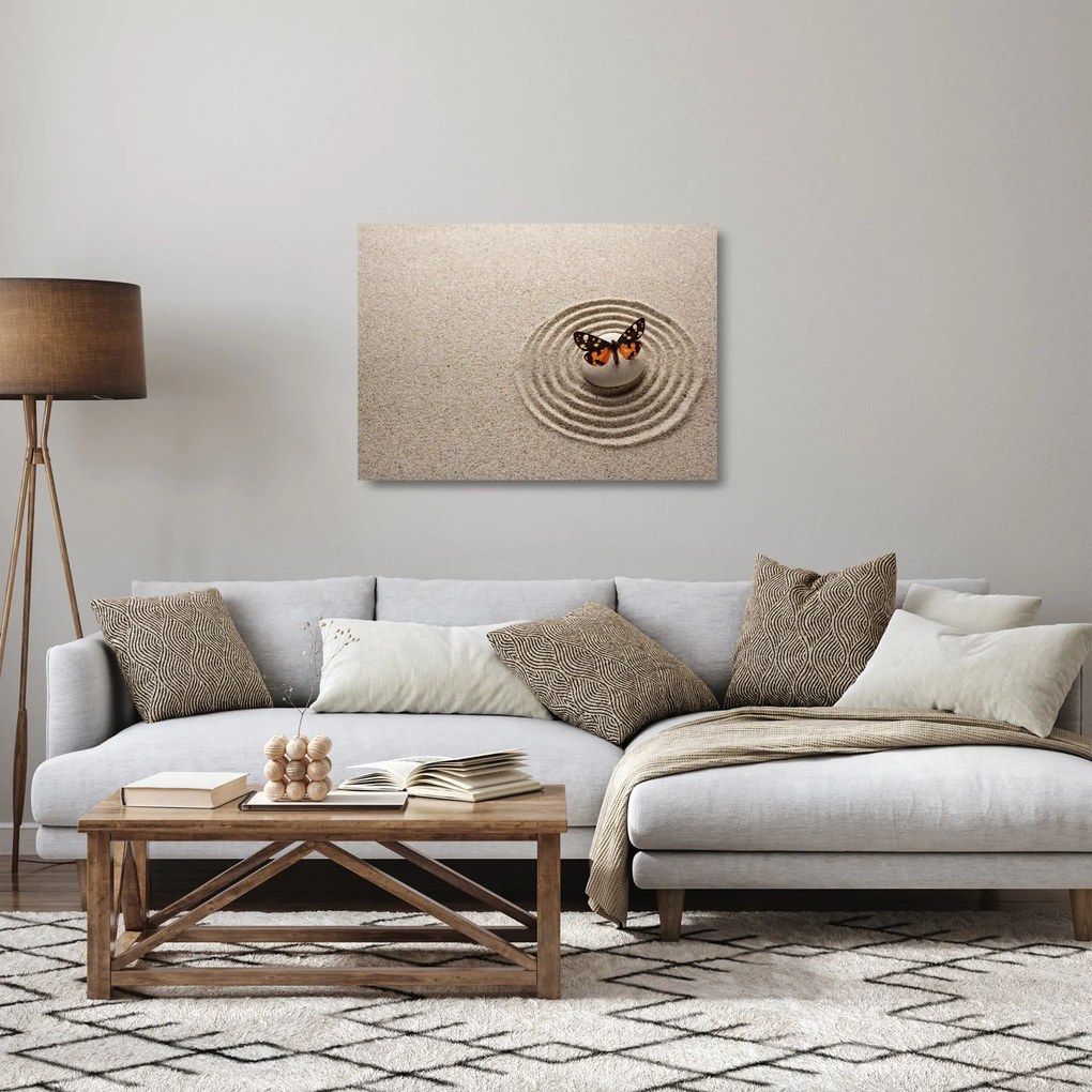 Üveg kép - Zen kert (70x50 cm)