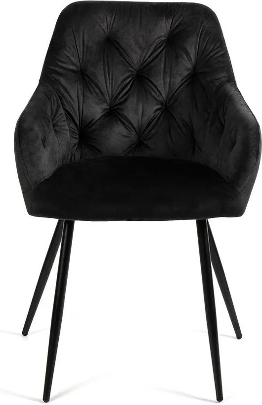 AVENBERG LOREN Étkezőszék szett - 2 db, fekete