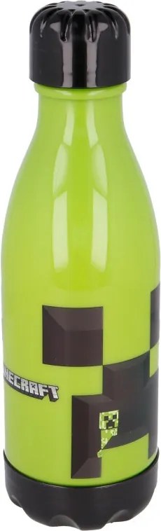 Minecraft Creeper műanyag kulacs csavaros kupakkal 560 ml