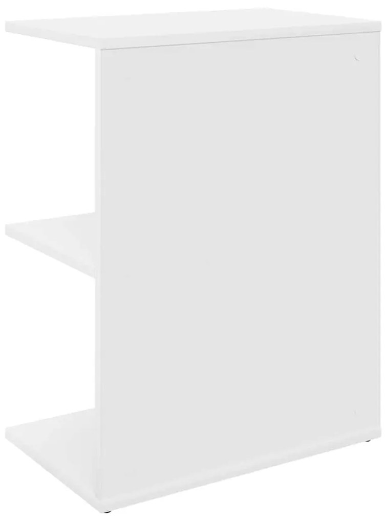 éjjeliszekrények 2 db fehér 46,5x29x61 cm gépelt fa
