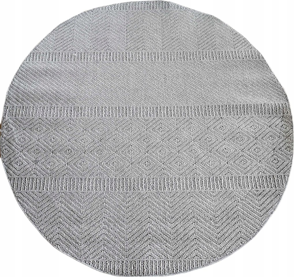 Kerek szőnyeg 160cm zsinóros hurok,külső-belső lapos