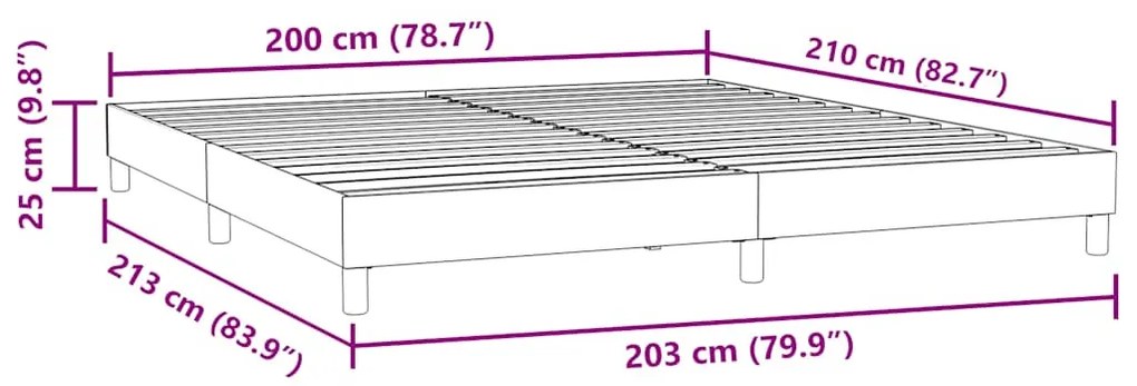 sötétzöld bársony rugós ágy matrac nélkül 200x210 cm