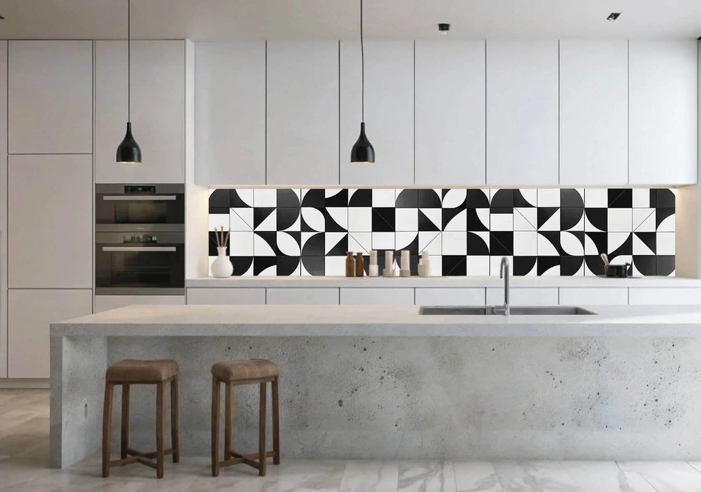 Wallplex konyhahátfal Monokróm (Méret: 60x240)