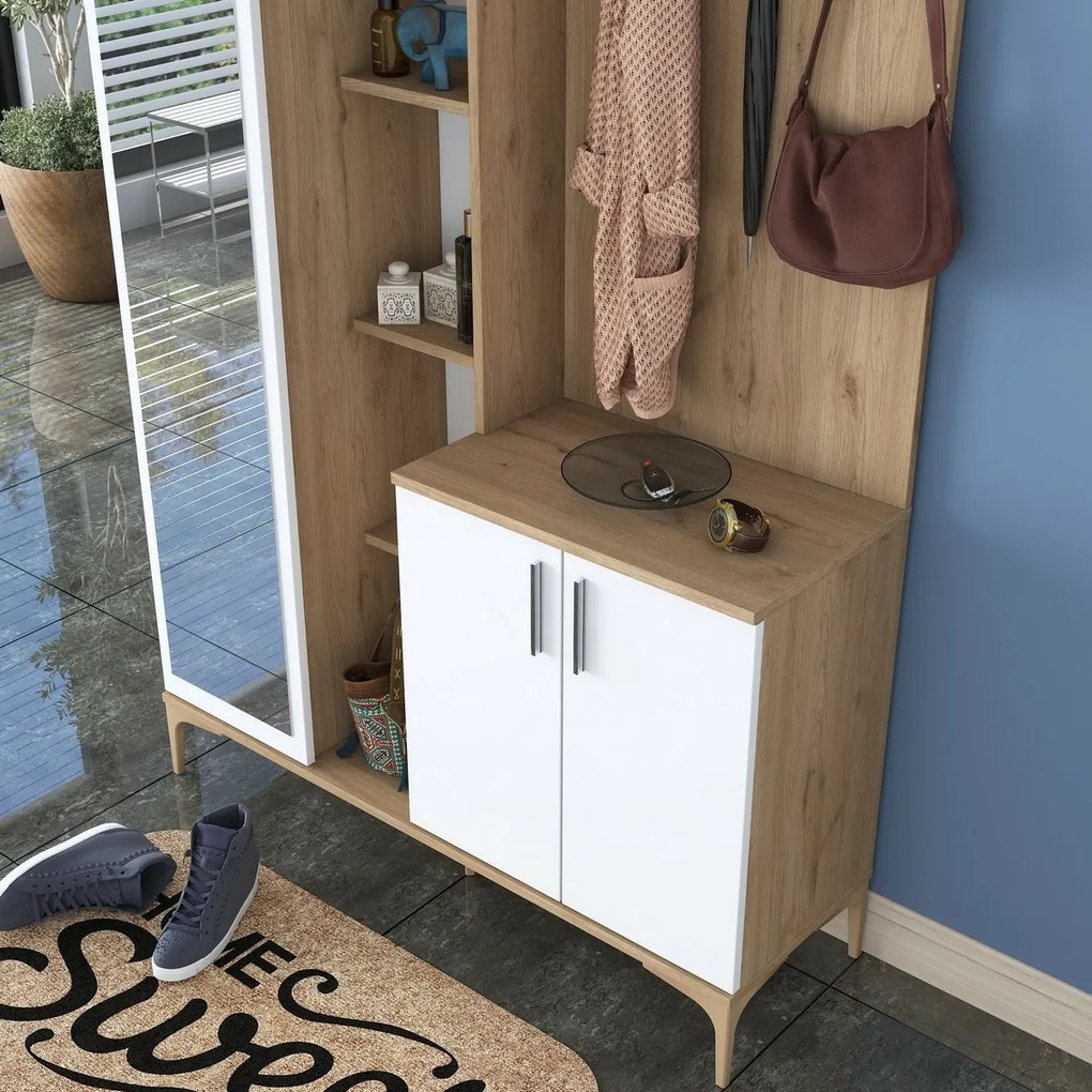 Ewe White and Walnut előszoba szett