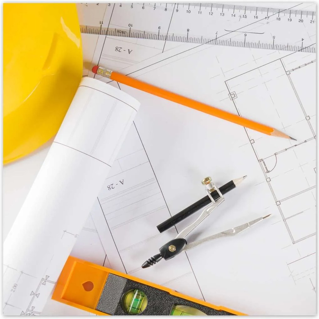 Poszterek 100x100 Lakásterv építészet