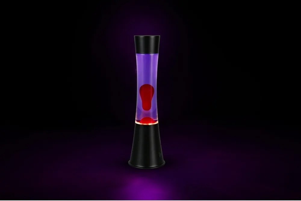 Fekete LED lávalámpa (magasság 39,5 cm) Etna – Reality