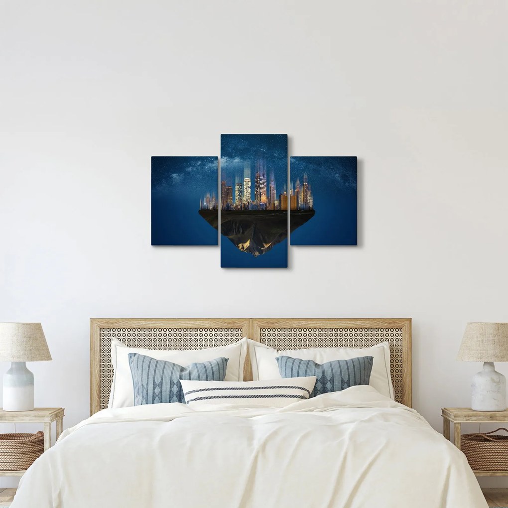 Kép - A lebegő város az űrben (90x60 cm)